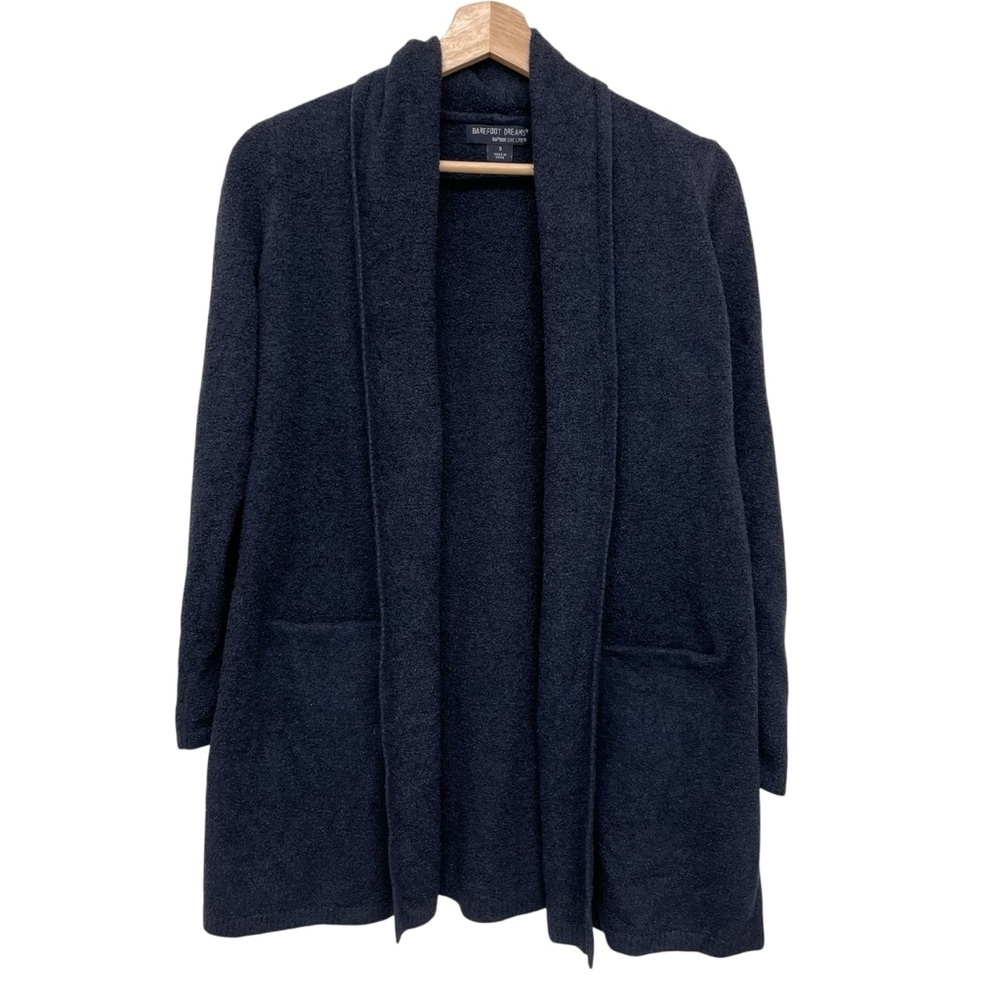 Barefoot Dreams Bamboo Chic Lite - Navy Blue Cardigan - Size Small